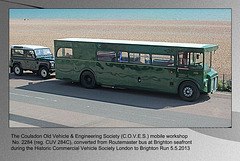 COVES workshop CUV 284C ex Routemaster Brighton 5 5 2013