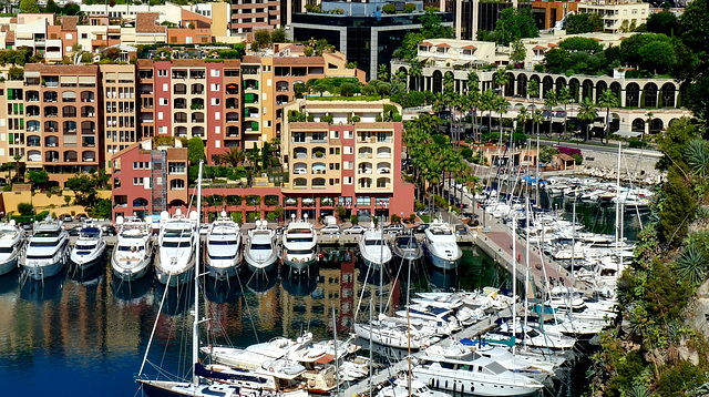 MONACO: Le port de Fontvieille.