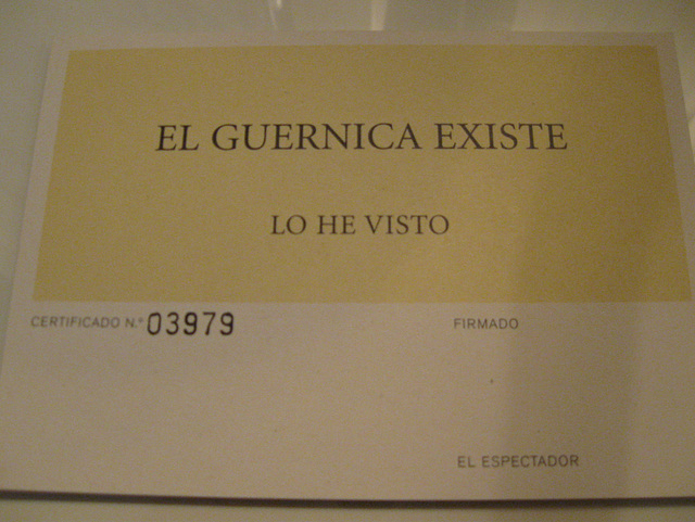 Guernica exists, I saw it.