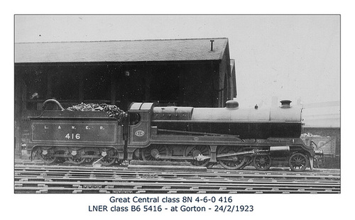 ipernity: GC 8N 4 6 0 416 LNER B6 5416 Gorton 24 3 1923 WHW - by Phil ...