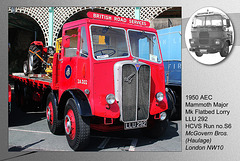 S6 AEC Mammoth Major Mk3 Flatbed LLU 292 Brighton 5 5 2013