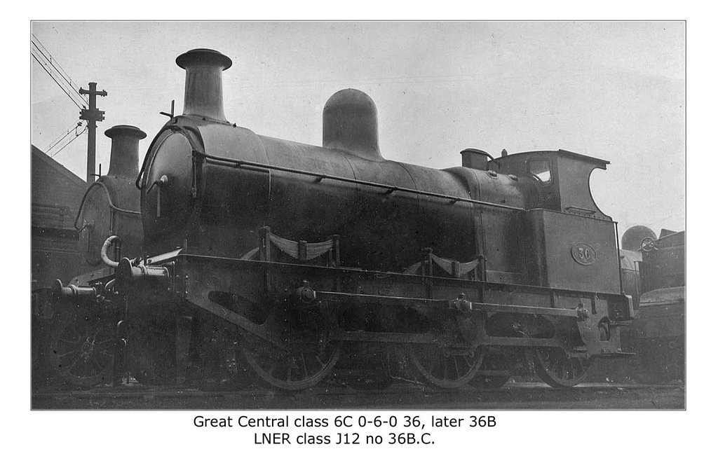 GCR 36 later 36B class 6C LNER class J12 no 36BC