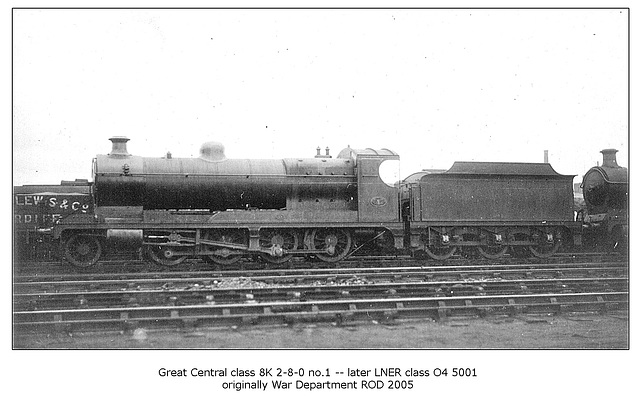 ipernity: GCR cl 8K 2 8 0 no1 ROD WD2005 LNER cl O4 5001 - by Phil Sutters