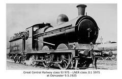 GCR cl 9J 975 LNER cl J11 5975 Doncaster 9 5 1925