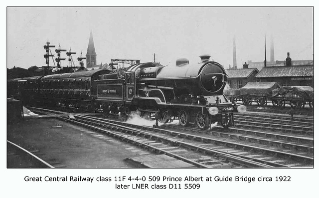 ipernity: GCR cl 11F 4 4 0 509 Prince Albert LNER cl D11 Guide Bridge ...