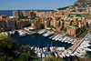 MONACO: Vue du port de Fontvieille depuis le rocher.