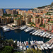 MONACO: Vue du port de Fontvieille depuis le rocher.