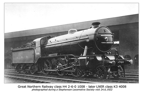 ipernity: GNR cl H4 260 1008 LNER cl K3 4008 24 6 1922 - by Phil Sutters