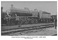 GNR cl O1 2 8 0 459 LNER cl 01 3459 circa 1920