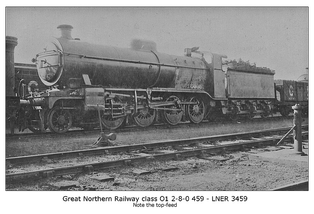 GNR cl O1 2 8 0 459 LNER cl 01 3459 circa 1920