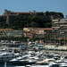 MONACO: Vue du Palais, du port depuis le Casino.