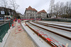 BESANCON: Travaux du tram: Le pont St Pierre 03.