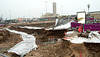 BESANCON: Travaux du tram: Place de la gare SNCF. 2013.02.15.