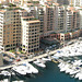 MONACO: Le port de Fontvieille depuis le rocher.