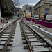 BESANCON: Avenue Carnot: Travaux du tram 201.03.14.