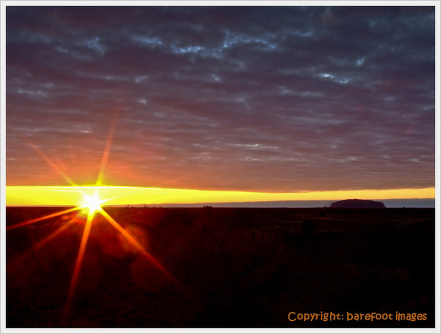 sunrise at uluru