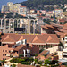 MONACO:Le stade Louis II depuis le palais.