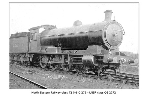 NER cl T2 0 8 0 LNER cl Q6 2272