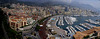 MONACO: Panoramique de Condamine, port Hercule, Monté-Carlo.