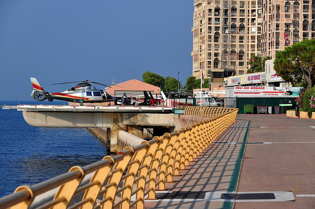 MONACO: L'héliport.