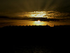 SAINT-RAPHAEL: Levé de soleil dans les nuages.