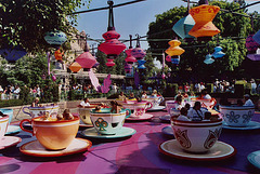 The Mad Hatter's Tea Party Ride in Disneyland, 2003