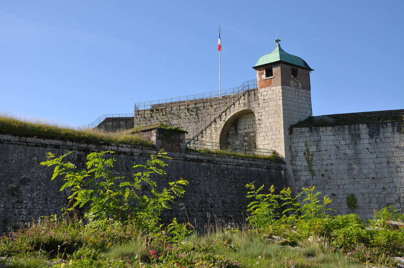 BESANCON: La citadelle: la tour de la reine.