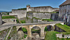 BESANCON: La Citadelle: La rour du Roi depuis la tour de la reine.