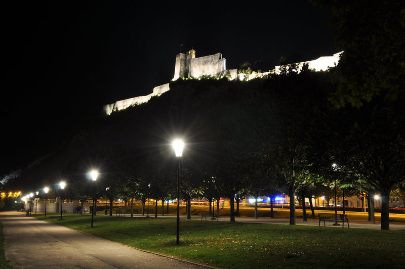 BESANCON:La Citadelle depuis Rivotte.