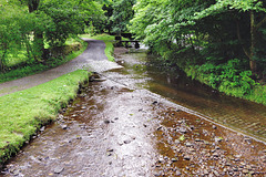 Clapper bridge and ford.