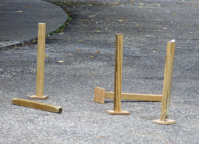 Game Pieces at the Picnic on the Rhine Event, June 2007