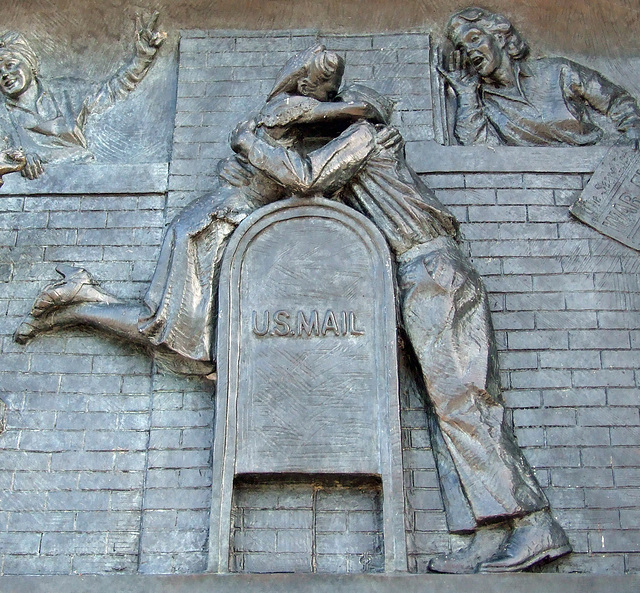 Relief on the WWII Memorial, September 2009