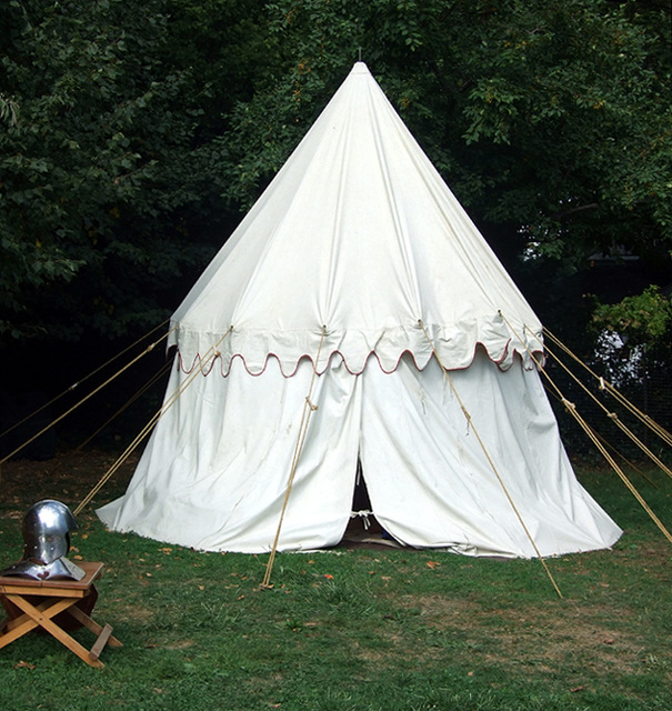 Lord Scrope of Bolton's White Pavilion at the Fort Tryon Park Medieval Festival, Sept. 2007