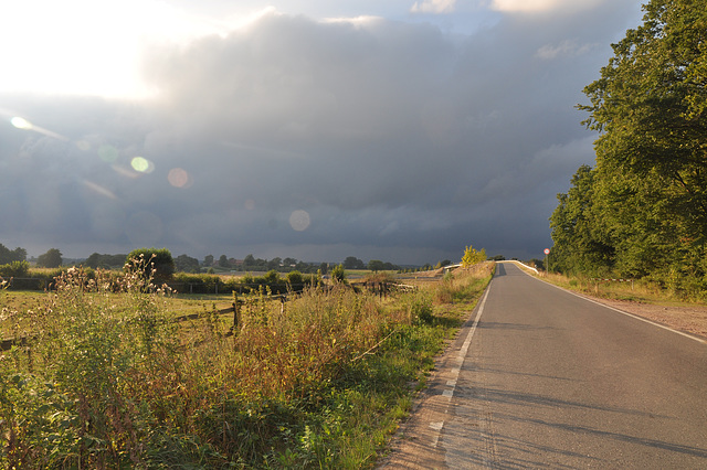 keine gute Aussichten für eine Radlerin