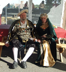 King and Queen at the Fort Tryon Park Medieval Festival, Sept. 2007