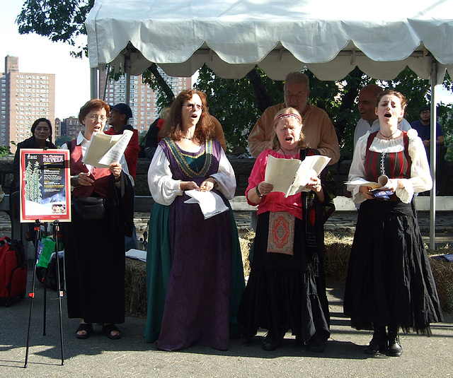 The Christmas Revels Singers at the Fort Tryon Park Medieval Festival, Sept. 2007