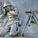 Relief on the WWII Memorial, September 2009