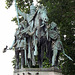 Statue of Charlemagne and his Vassals in front of Notre Dame in Paris, June 2013