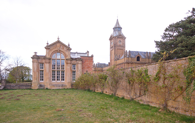 Orangery and stable tower, Bylaugh Hall, Norfolk