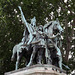 Statue of Charlemagne and his Vassals in front of Notre Dame in Paris, June 2013
