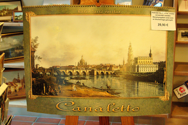 Dresdeno de Canaletto.