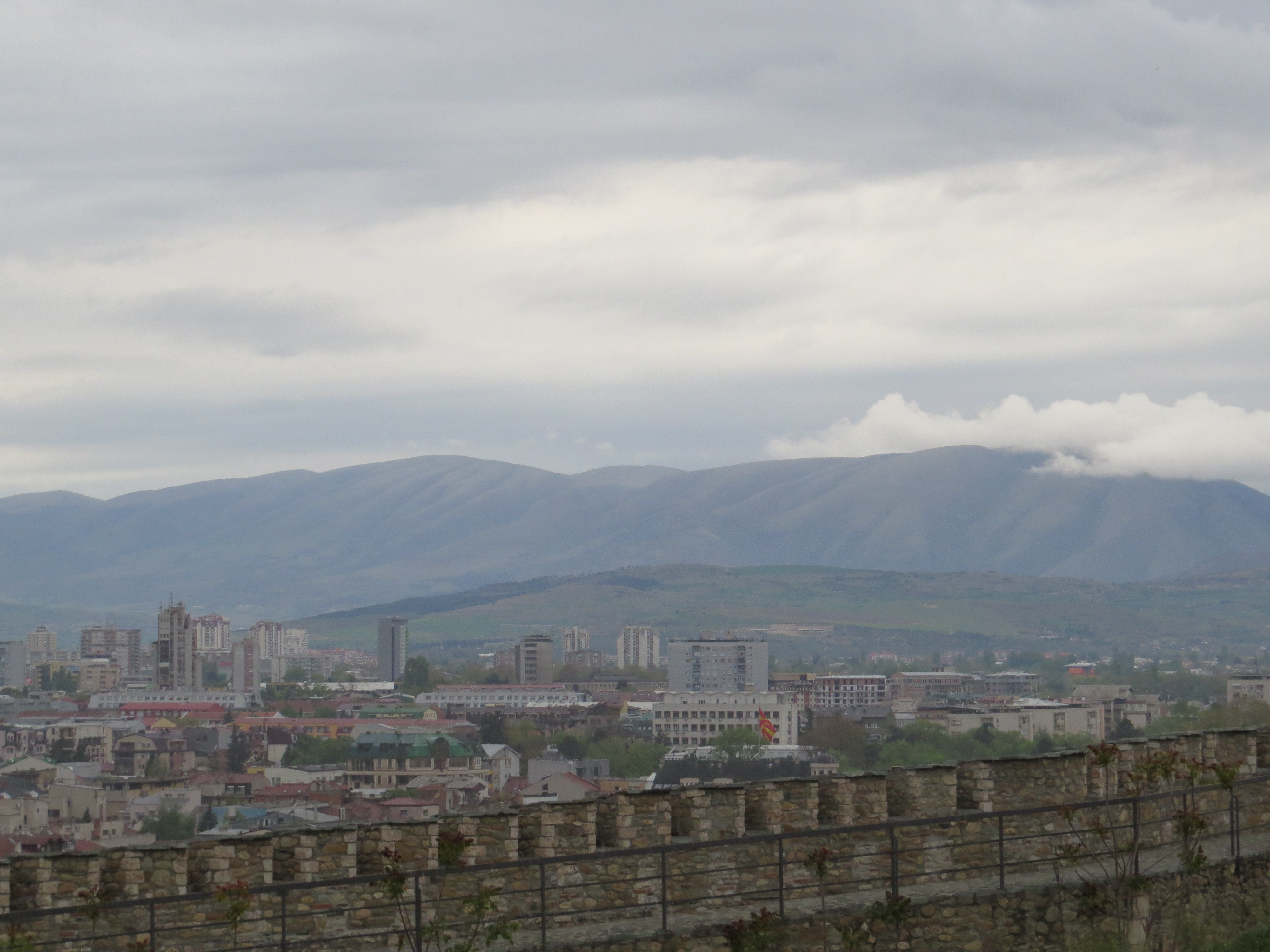 Vue depuis la Kale de Skopje.