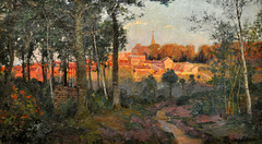 Conches vu du Grand Parc par François Decorchémont (1880-1971)