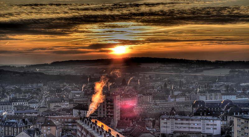 BELFORT: Levé du soleil 10 mars 2012 à