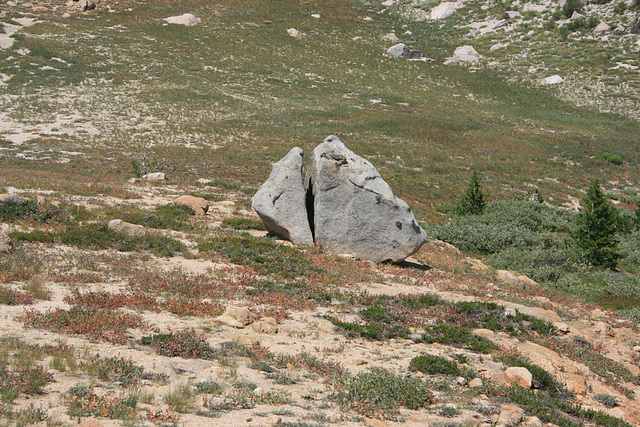 Split Glacial Erratic