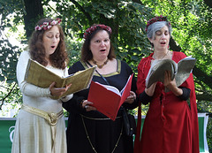 The Salomone Trio Performing at the Fort Tryon Park Medieval Festival, October 2009