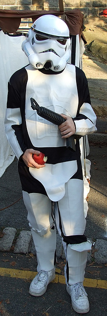 Stormtrooper at the Fort Tryon Park Medieval Festival, October 2009