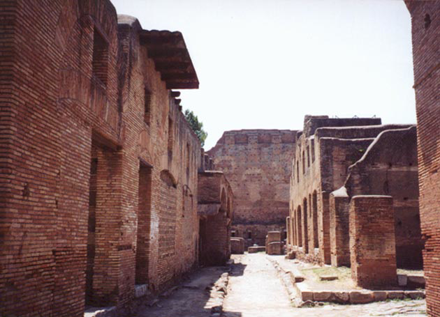 Street of the House of Diana in Ostia Antiqua, 1995