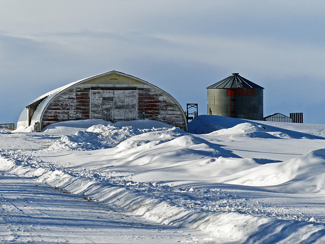 Winter outside the city