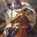 Detail of The Abduction of Rebecca by Delacroix in the Metropolitan Museum of Art, February 2008